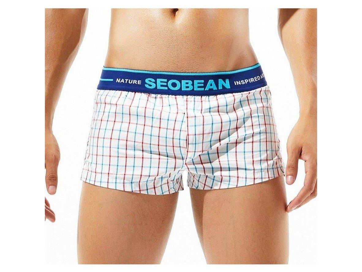 Gay Loungewear | SEOBEAN Cotton Plaid Boxer Briefs