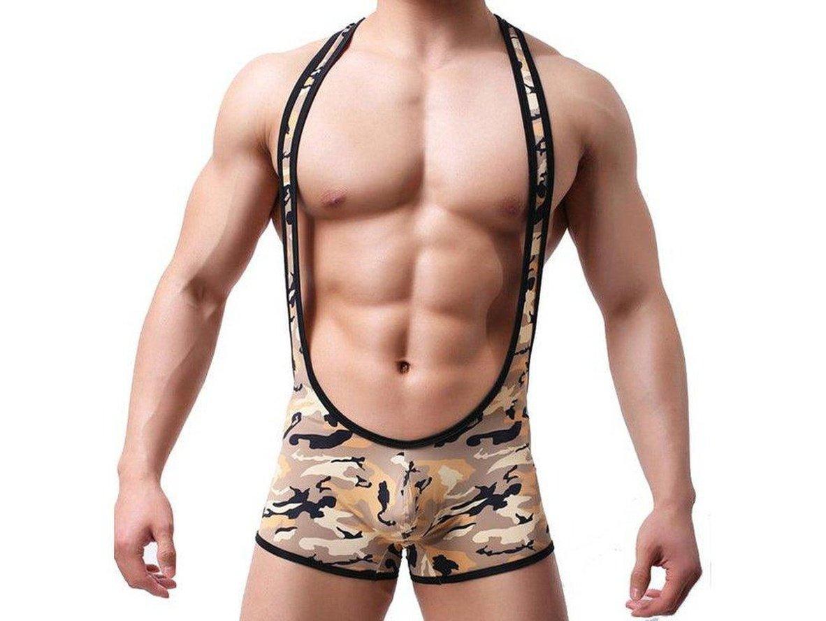 Gay Singlets | Camo Wrestling Singlets
