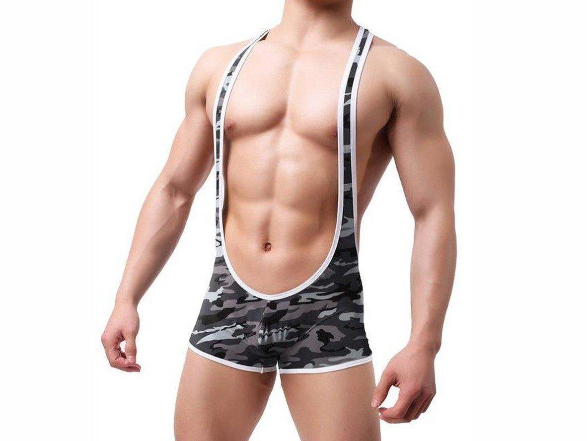 Gay Singlets | Camo Wrestling Singlets