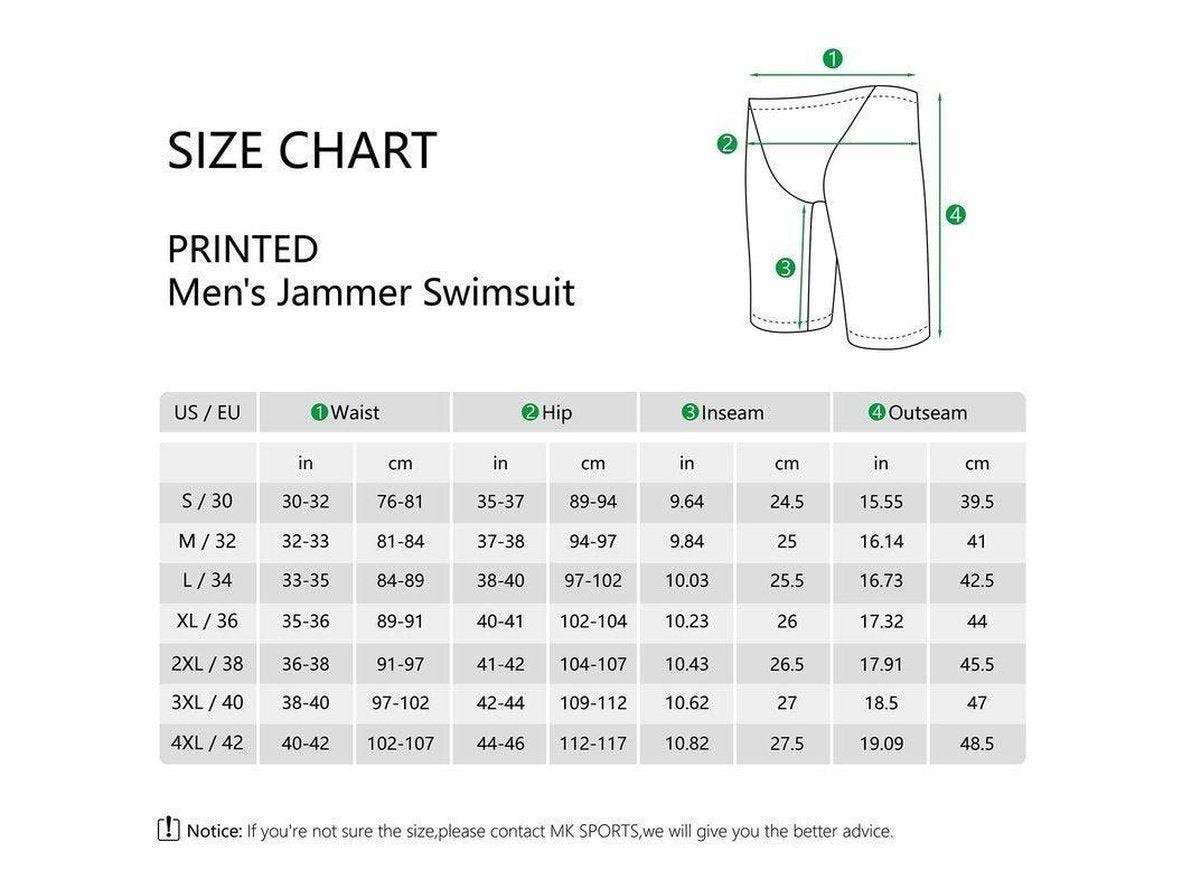 Gay Swim Jammers | MY KILOMETRE Endurance Athletic Training Swim Jammers