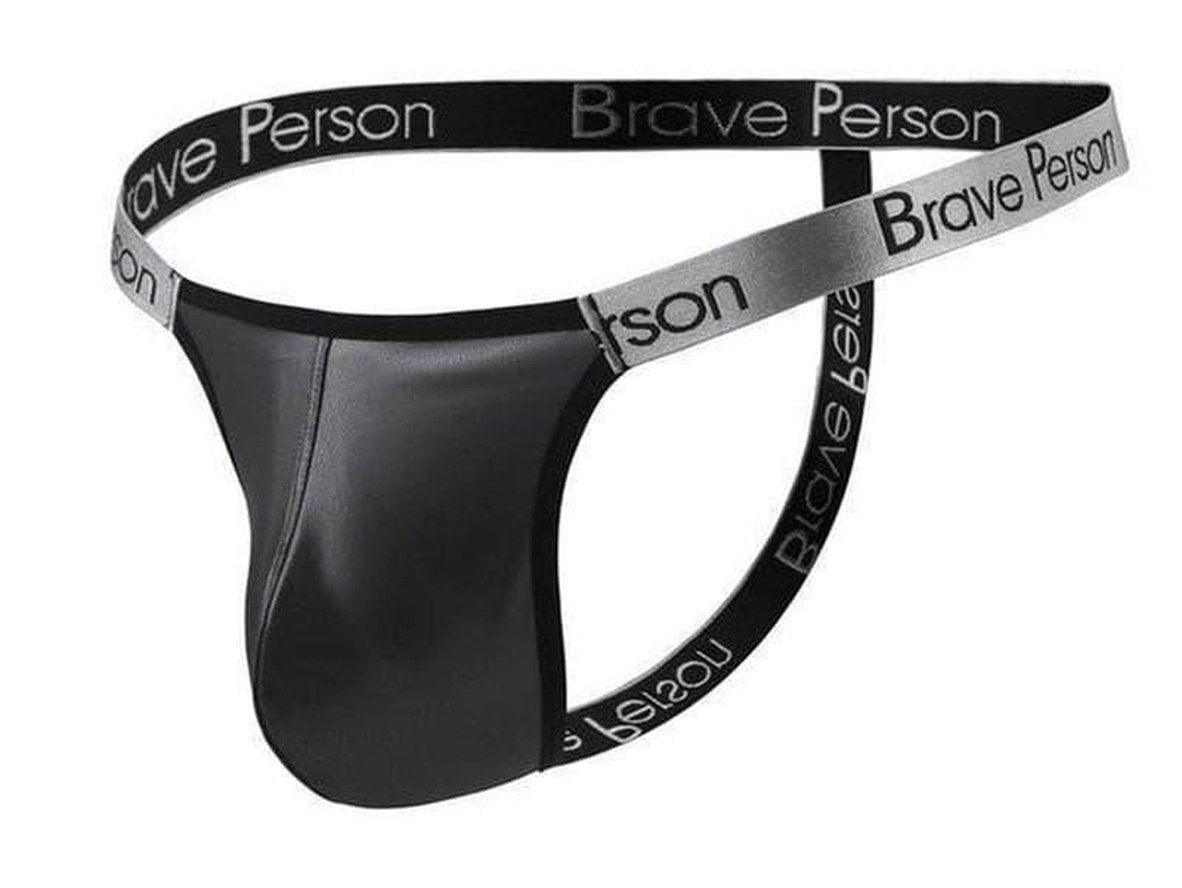 Lust Line – BRAVE PERSON Faux Leather Gay G-String