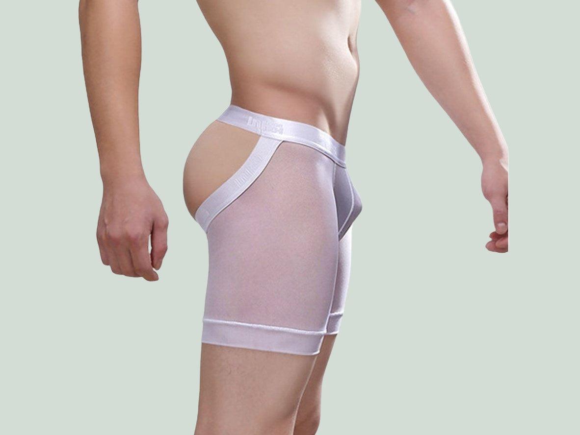 Rear Exposure — Open Butt Gay Boxer Briefs